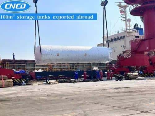 100m³ storage tanks exported abroad