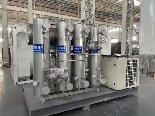 Supporting products of CO2 recovery device - skid-mounted CO2 purification system